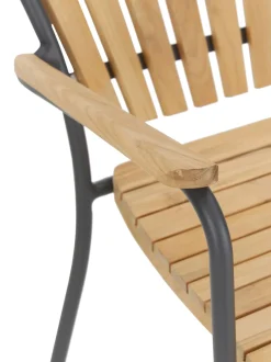 Sedia Da Giardino In Legno Con Braccioli Hard & Ellen