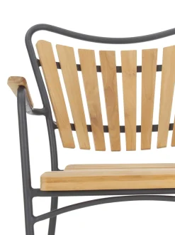Sedia Da Giardino In Legno Con Braccioli Hard & Ellen