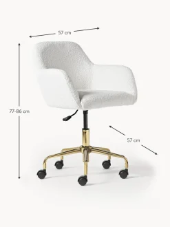 Sedia Da Scrivania In Boucle Lucie