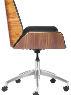 Sedia Da Scrivania In Similpelle Rouven, Regolabile In Altezza