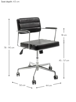 Sedia Da Scrivania In Similpelle Dottore
