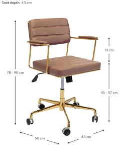 Sedia Da Scrivania In Similpelle Dottore