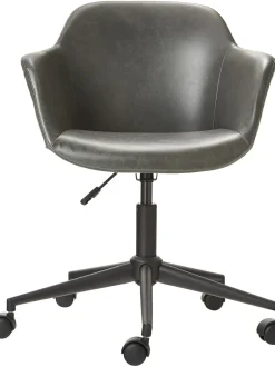 Sedia Da Scrivania In Similpelle Con Seduta Stretta Fiji