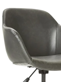 Sedia Da Scrivania In Similpelle Con Seduta Stretta Fiji