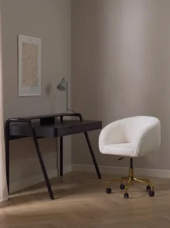 Sedia Da Scrivania In Teddy Emmie, Regolabile In Altezza