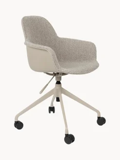 Sedia Da Scrivania In Tessuto Boucle Albert, Regolabile In Altezza