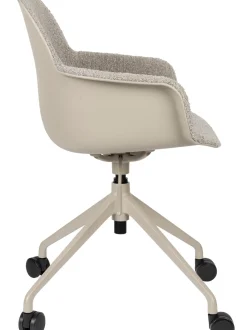 Sedia Da Scrivania In Tessuto Boucle Albert, Regolabile In Altezza