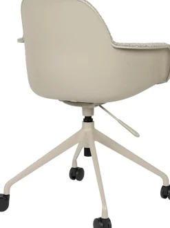 Sedia Da Scrivania In Tessuto Boucle Albert, Regolabile In Altezza