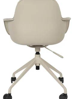 Sedia Da Scrivania In Tessuto Boucle Albert, Regolabile In Altezza