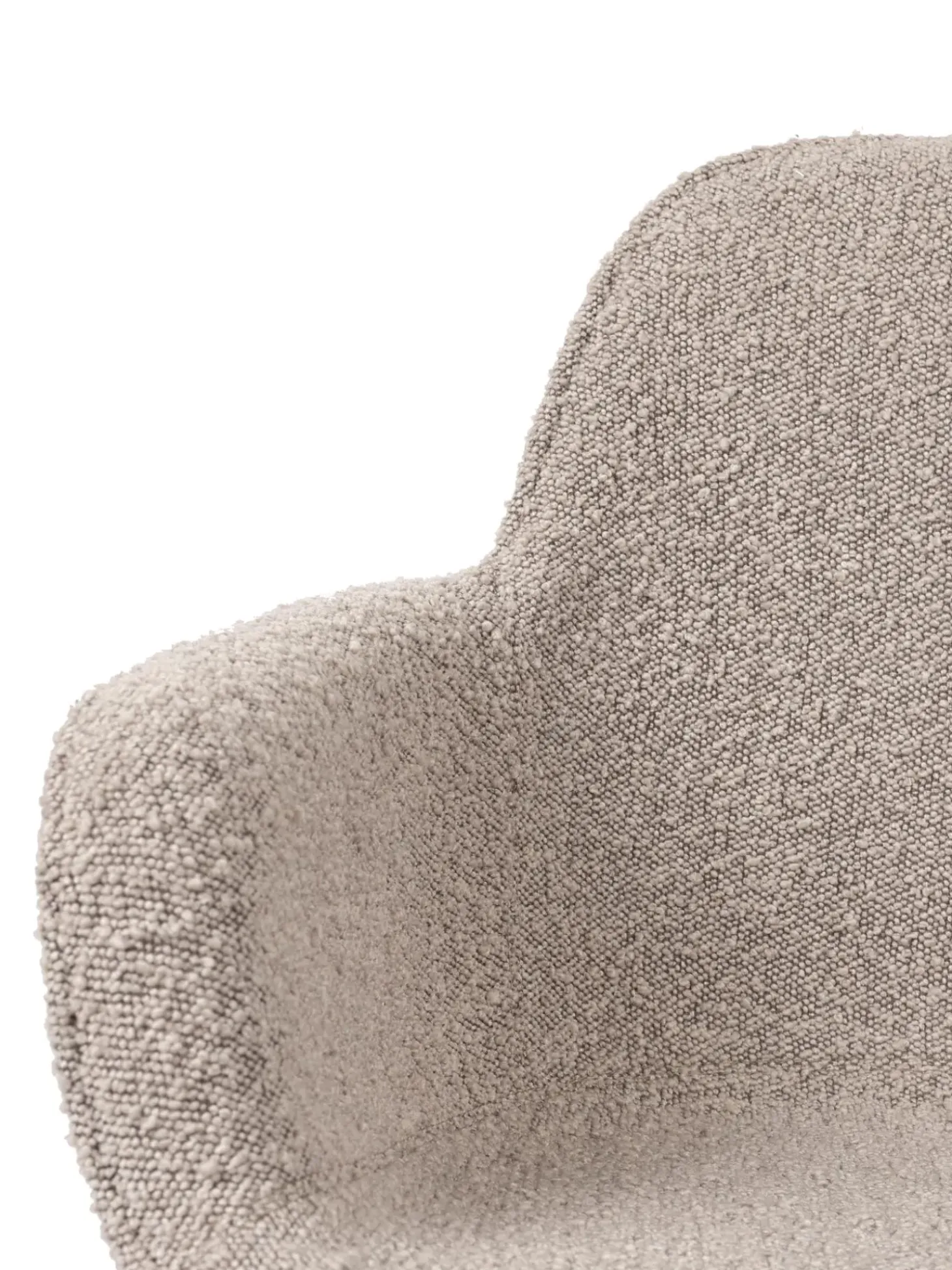 Sedia Da Scrivania In Tessuto Boucle Albert, Regolabile In Altezza