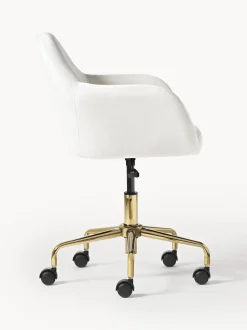 Sedia Da Scrivania In Velluto Lucie