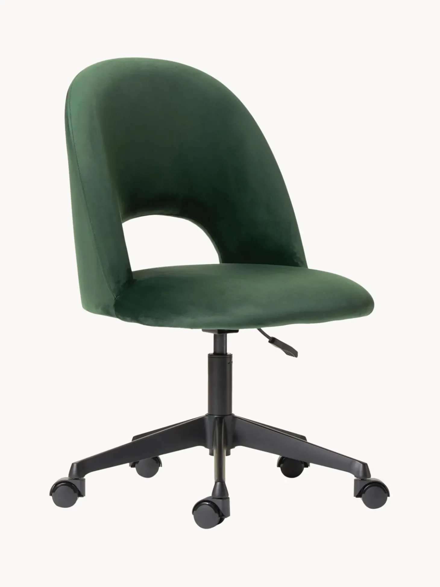 Sedia Da Scrivania In Velluto Rachel, Regolabile In Altezza