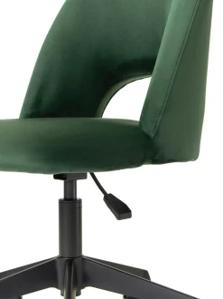 Sedia Da Scrivania In Velluto Rachel, Regolabile In Altezza