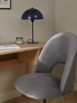 Sedia Da Scrivania In Velluto Rachel, Regolabile In Altezza