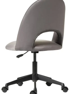 Sedia Da Scrivania In Velluto Rachel, Regolabile In Altezza