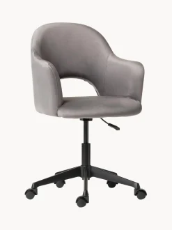 Sedia Da Scrivania In Velluto Rachel, Regolabile In Altezza