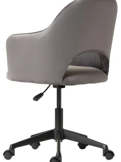 Sedia Da Scrivania In Velluto Rachel, Regolabile In Altezza