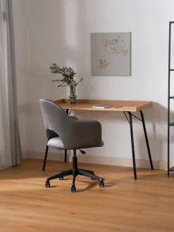 Sedia Da Scrivania In Velluto Rachel, Regolabile In Altezza