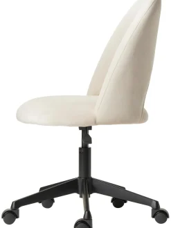 Sedia Da Scrivania In Velluto Rachel, Regolabile In Altezza