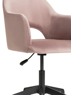 Sedia Da Scrivania In Velluto Rachel, Regolabile In Altezza