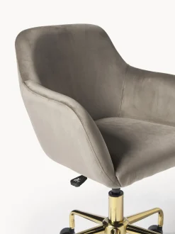 Sedia Da Scrivania In Velluto Lucie