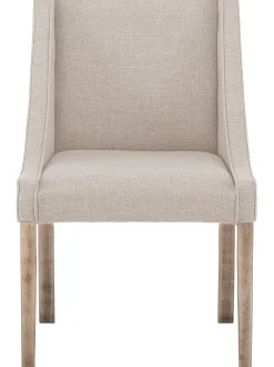 Sedia Imbottita Con Gambe In Legno Savannah