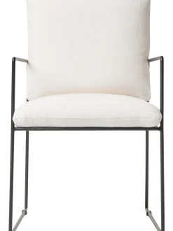 Sedia Imbottita Con Struttura In Metallo Wayne