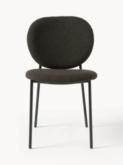 Sedia Imbottita In Boucle Ulrica 2 Pz