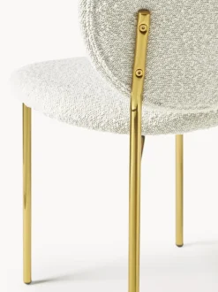 Sedia Imbottita In Boucle Ulrica 2 Pz