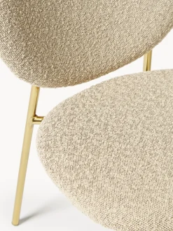 Sedia Imbottita In Boucle Ulrica 2 Pz