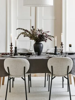 Sedia Imbottita In Boucle Ulrica 2 Pz