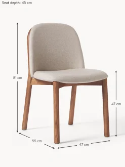 Sedia Imbottita In Legno Di Frassino Julie