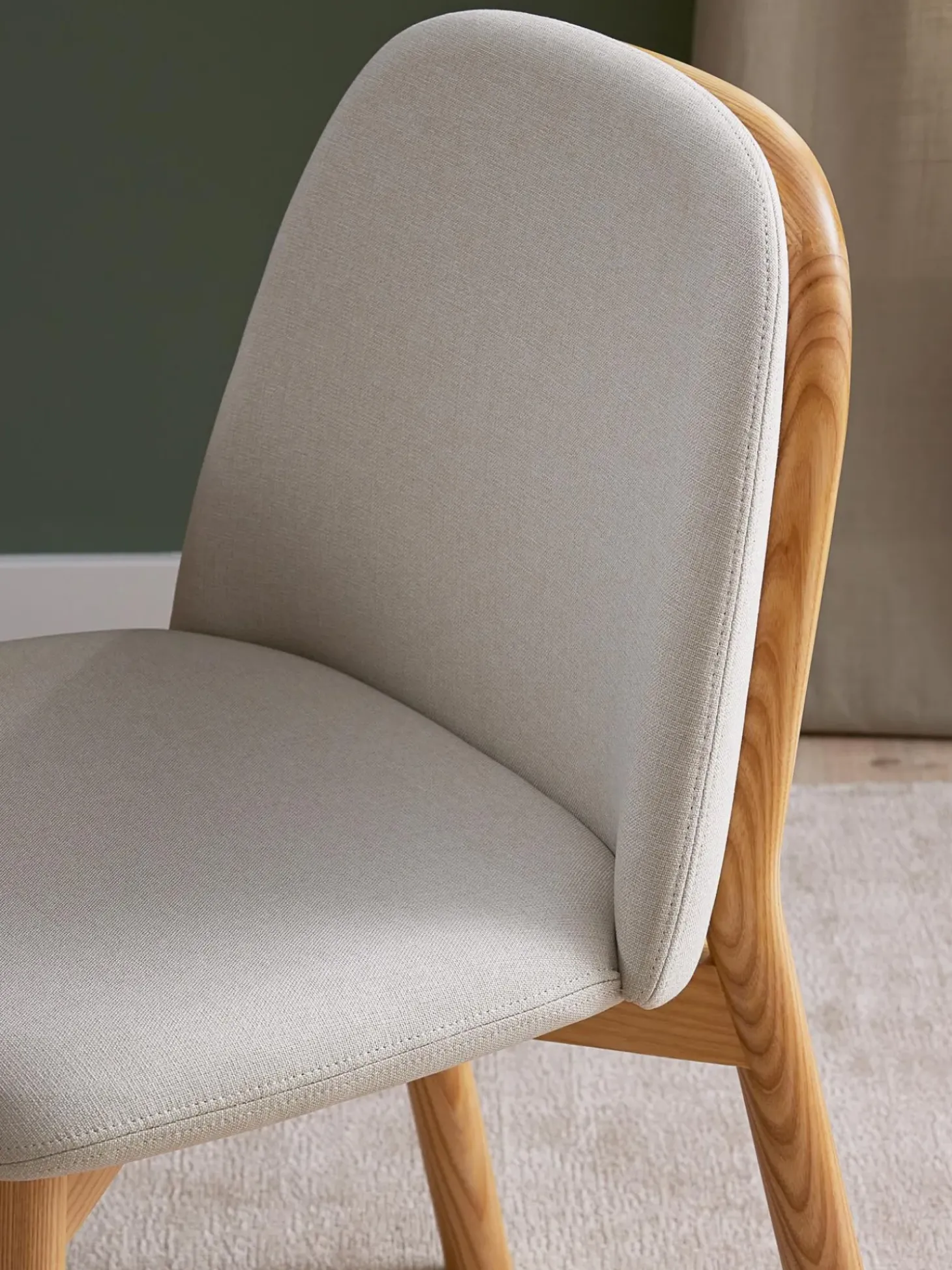 Sedia Imbottita In Legno Di Frassino Julie