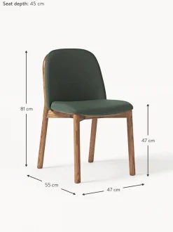 Sedia Imbottita In Legno Di Frassino Julie