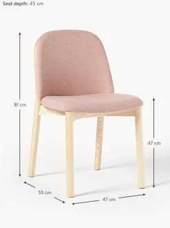 Sedia Imbottita In Legno Di Frassino Julie