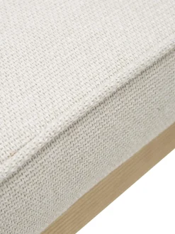 Sedia Imbottita In Tessuto Bianco Crema Koga