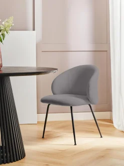 Sedia Imbottita In Tessuto Luisa 2 Pz