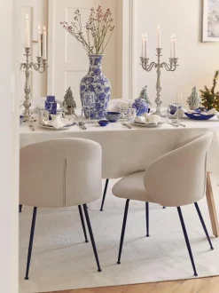 Sedia Imbottita In Tessuto Luisa 2 Pz