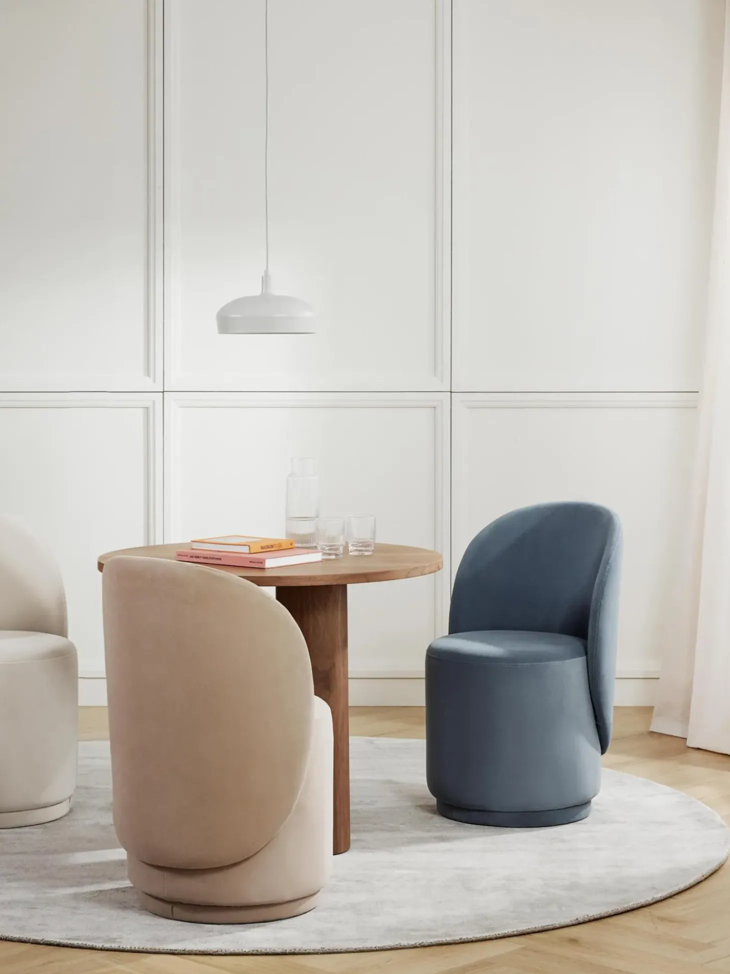 Sedia Imbottita In Velluto Zeyno