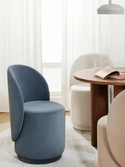 Sedia Imbottita In Velluto Zeyno