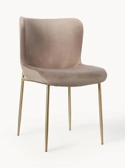 Sedia Imbottita In Velluto Tess