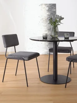 Sedia Imbottita In Velluto A Coste Mats 2 Pz