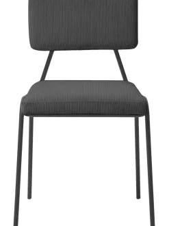 Sedia Imbottita In Velluto A Coste Mats 2 Pz