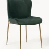 Sedia Imbottita In Velluto Tess