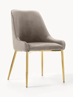 Sedia Imbottita In Velluto Ava