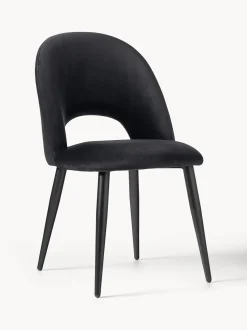 Sedia Imbottita In Velluto Rachel