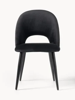 Sedia Imbottita In Velluto Rachel