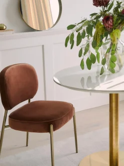 Sedia Imbottita In Velluto Viggo