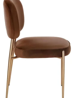 Sedia Imbottita In Velluto Viggo