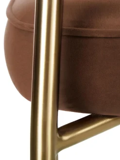 Sedia Imbottita In Velluto Viggo